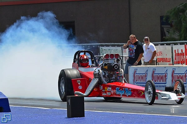 Front engine dragster, Sleigh Ride, driven by Don Nave