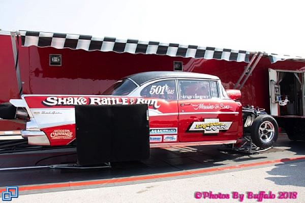 Massino & Sons Shake, Rattle, & Run, '57 Chevy driven by Kevin Lawrence