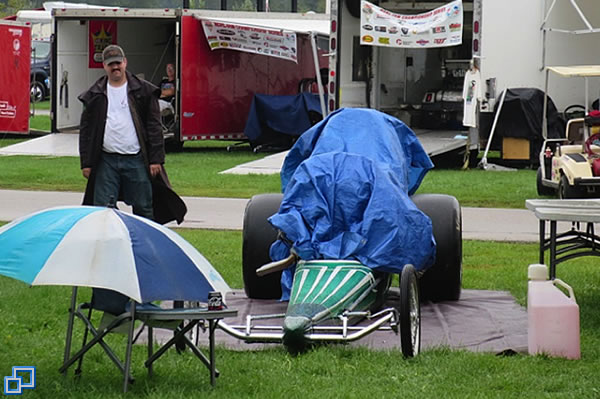 Raincoats, Car Covers, and Awnings were Necessary Equipment this Weekend