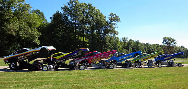 A Field of Funny Cars 