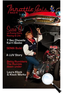Throttle Gals Magazine Features Susie Q
